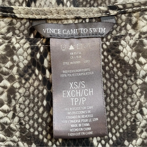 Vince Camuto Swim Sheer Snakeskin Coverup Womens Size XS/S - Picture 2 of 7